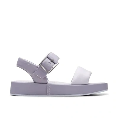 Image of Clarks ALDA Strap Platform sandals lilac, Women&#039;s, Size: 7, Lilac Leather
