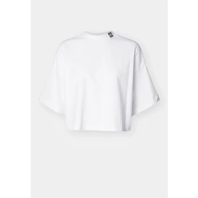 Image of HUGO Damelody Basic Tshirt, Women&#039;s, Size: XXL, White