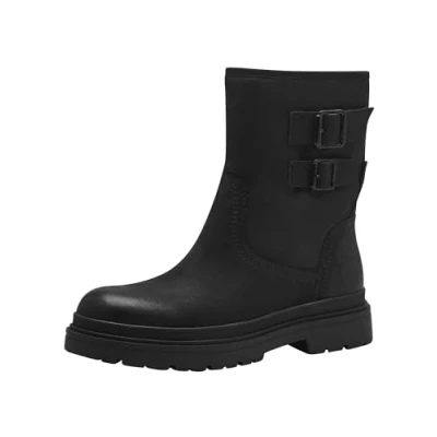 Image of Tamaris Comfort Winter boots, Women&#039;s, Size: 5, Black Leather and textile