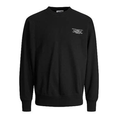 Image of Jack &amp; Jones CREW NECK Sweatshirt, Men&#039;s, Size: XS, Black
