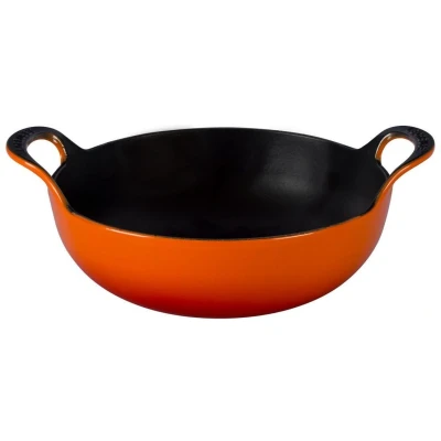 Image of Le Creuset Wok / Balti Dish Volcanic ø 24 cm 2.7 Liter enamelled non stick coating