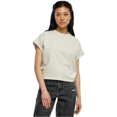 Image of Urban Classics Women&#039;s Ladies Short Pigment Dye Cut on Sleeve Tee T Shirt, Palm Asphalt, 5XL