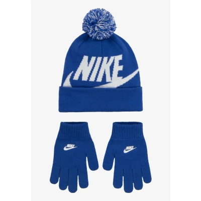 Image of Nike Sportswear POM Beanie Glove SET Gloves for kids, Size: 6 6/8 3/4, Game royal