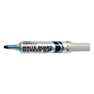 Image of Pentel Maxiflo MWL5M CO Drywipe Marker, Blue, Box of 12