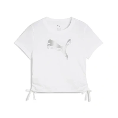 Image of PUMA Girl&#039;s Ess Metallic Knotted Tee G Tees (Pack of 1)