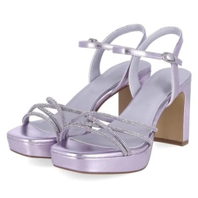 Image of Tamaris Sandals, Women&#039;s, Size: 5.5, Lavender Synthetics/textile