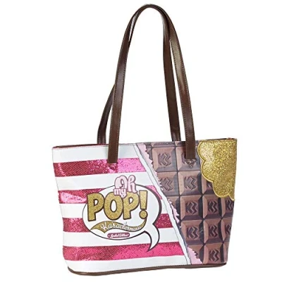 Image of Oh My Pop! Chocolat Tote Bag, Pink, 43 x 27 cm, One Size, Canvas &amp; Beach Bag