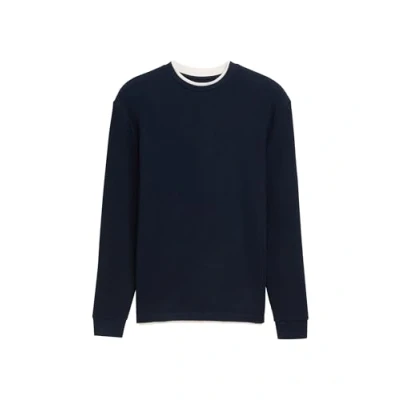 Image of TOM Tailor Denim IM 2IN1 LOOK Long sleeved top, Men&#039;s, Size: Medium, Sky captain blue