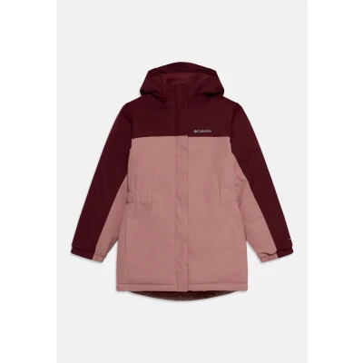 Image of Columbia Hikebound LONG Insulated jacket Light for kids, Size: XL, Eraser pink/rich wine
