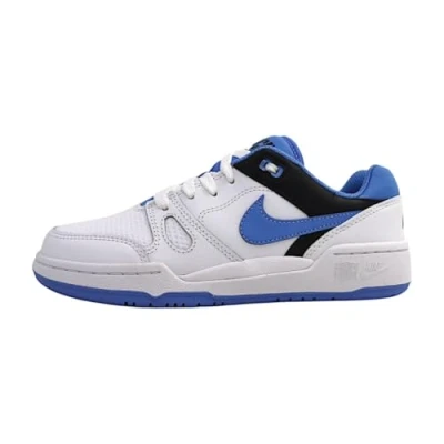 Image of Nike Sportswear FULL Force Unisex Trainers for kids, Size: 1, White/polar/black leather and imitation