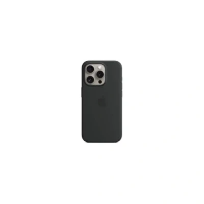 Image of Apple MagSafe Silicone Back Cover Black iPhone 15 Pro Max