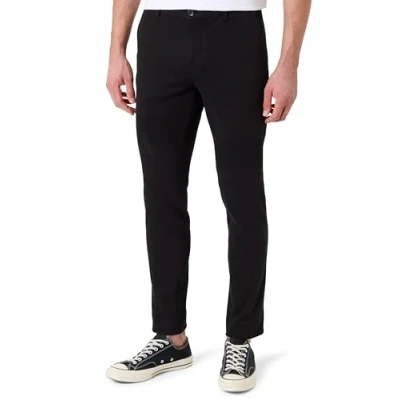 Image of Scotch &amp; Soda CORE MOTT Tailored Chinos, Men&#039;s, Size: 33x34, Black