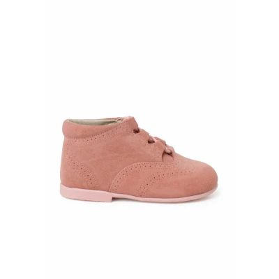 Image of Pisamonas Inglesito Baby shoes for kids, Size: 4.5K/5K, Rosa Suede