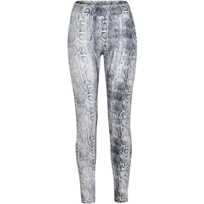 Image of Urban Classics Ladies Pattern Leggings Trousers, Women&#039;s, Size: 3XL, White