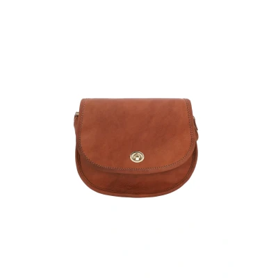 Image of Gusti Alessa Women&#039;s Leather Shoulder Bag Made of Goatskin with Velvet Lining, Sustainable Mobile Phone Case for Hanging, Brown, 2L, brown
