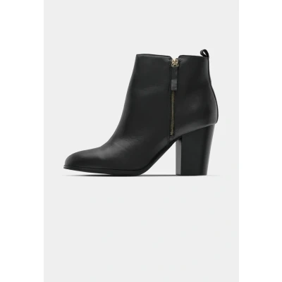 Image of ALDO Women&#039;s Noemieflex Block Heel Ankle Boot, Black Leather, 7