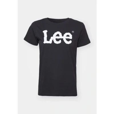 Image of Lee LOGO TEE Print Tshirt, Women&#039;s, Size: 4/6, Black