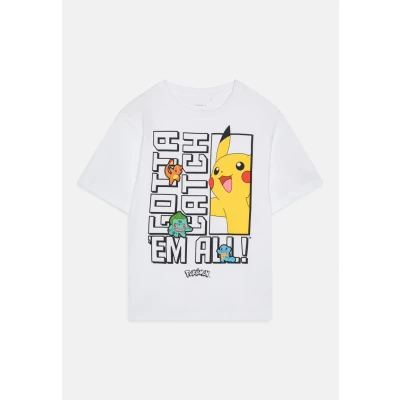 Image of Name it Nkmflame Pokemon SKY Print Tshirt for kids, Size: 4y, Bright white