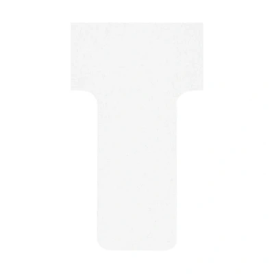 Image of Nobo T Card Tabs B Top 15 mm Bottom 28 x 49 16.5 Size 1 Pack of 100 White