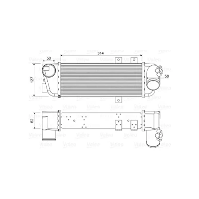 Image of Intercooler, charger VALEO 818333