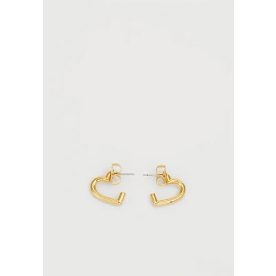 Image of kate spade new york Heart YOU Hoops Earrings goldcoloured, Women&#039;s, Size: One Size, Gold coloured