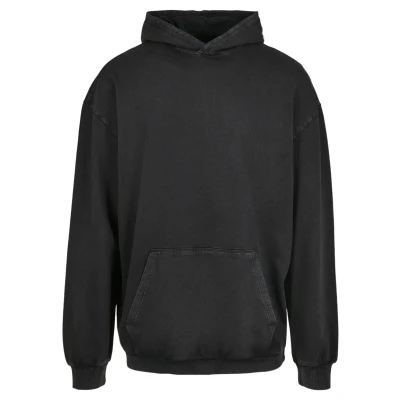 Image of Urban Classics Men&#039;s Acid Washed Big Hoody, Black, S