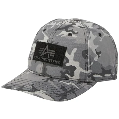 Image of Alpha Industries Unisex VLC Cap Camo Black One Size, Camo, Size
