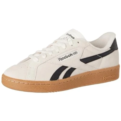 Image of Reebok Unisex&#039;s Club C Grounds UK Sneaker, Chalk Cblack Rbkg04, 7.5