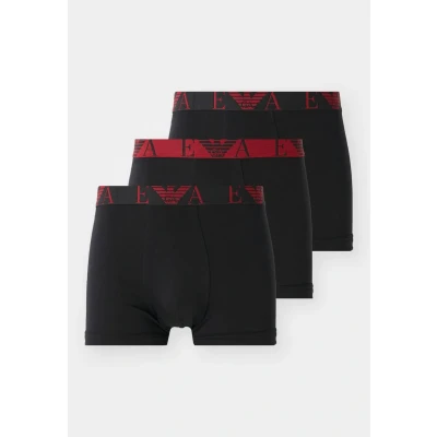 Image of Emporio Armani Trunk 3 PACK Pants, Men&#039;s, Size: Medium, Black/black/black