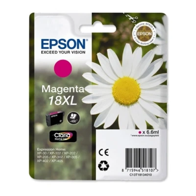 Image of Epson 18XL Magenta Daisy High Yield Genuine, Claria Home Ink Cartridge
