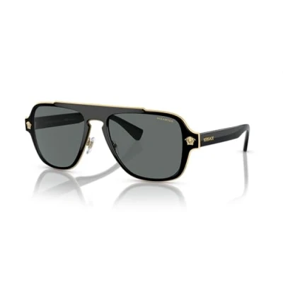 Image of Versace Sunglasses, Men&#039;s, Size: 56, Black