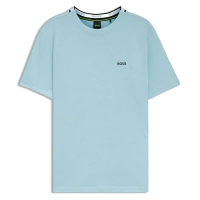 Image of BOSS Taddy Basic Tshirt, Men&#039;s, Size: 5XL, Light pastel blue