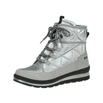 Image of CAPRICE Women&#039;s 9 26209 41 Flat lace up Boots Warm Lining, Silver Comb, 5 UK