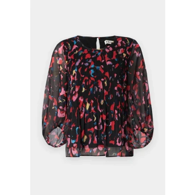 Image of ICHI Ihnalla LS Blouse, Women&#039;s, Size: 8, Poppy red