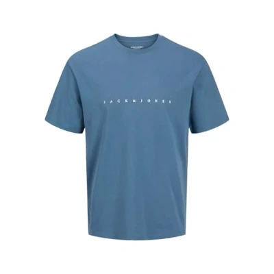 Image of JACK &amp; JONES Men&#039;s Jjestar Jj Tee Ss Noos Pls T Shirt, Oceanview, 5XL Plus