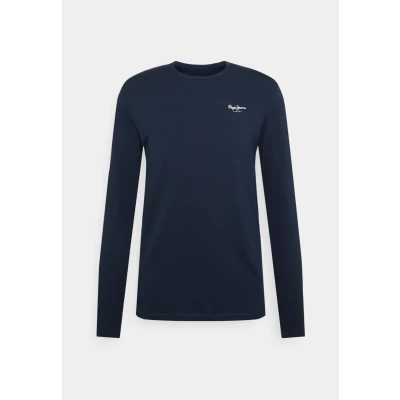 Image of Pepe Jeans Original Basic Long sleeved top, Men&#039;s, Size: XS, Dar blue