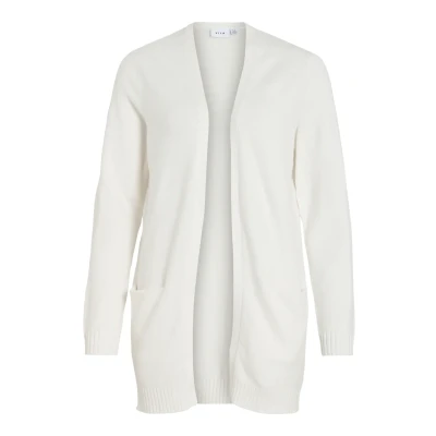 Image of VILA Viril OPEN L S NOOS Cardigan, Women&#039;s, Size: XXL, White alyssum
