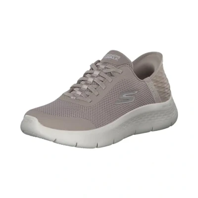 Image of Skechers FLEX Bungee Trainers, Women&#039;s, Size: 7.5, Taupe Textile