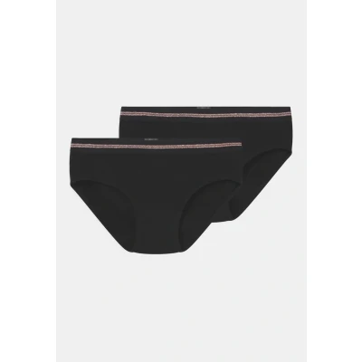 Image of Schiesser Organic Cotton 2 PACK Briefs for kids, Size: 12 13y, Schwarz