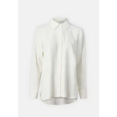 Image of JDY Jdyolli LONG Buttondown blouse, Women&#039;s, Size: Medium, Cloud dancer