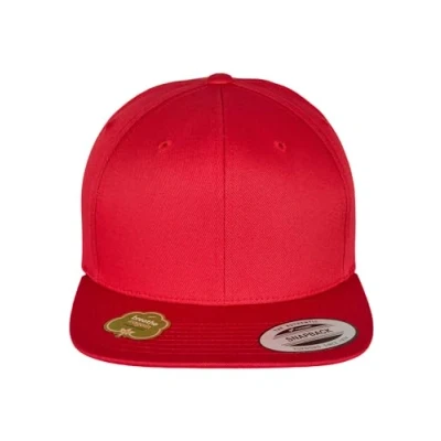 Image of Flexfit Snapback Cap, Men&#039;s, Size: One Size, Red