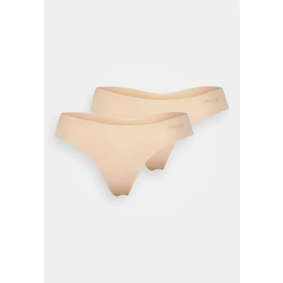 Image of Sloggi Hipstring 2 PACK Thong, Women&#039;s, Size: XS, Cameo brown