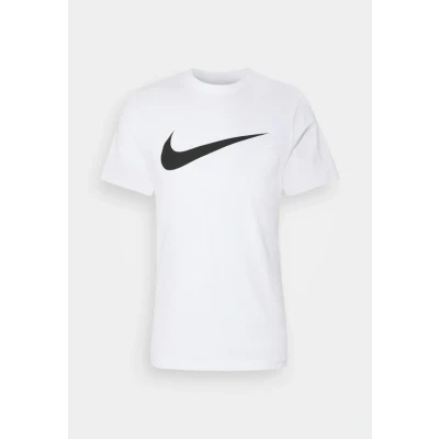 Image of Nike Sportswear TEE ICON Print Tshirt, Men&#039;s, Size: Small, White/(black)