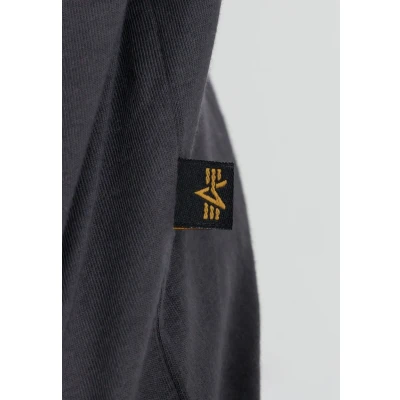 Image of ALPHA INDUSTRIES Basic T Ls Long Sleeve Shirt for Men, Vintage Grey, XS