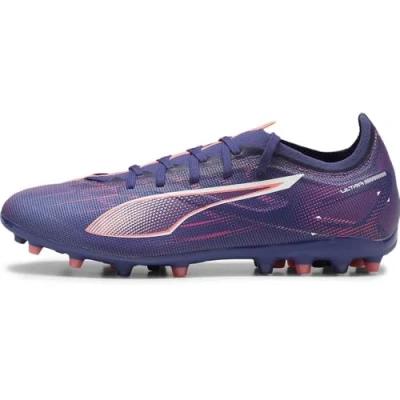 Image of Puma Ultra 5 Match MG Moulded stud football boots, Men&#039;s, Size: 10, Lapis lazuli/white/sunset glow Textile/synthetics