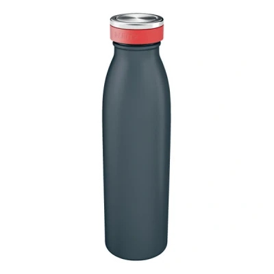Image of Leitz Water Bottle, Stainless Steel, Thermal Insulation for Hot and Cold Beverages, Reusable, Cosy Range, Velvet Grey, 90160089