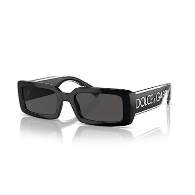 Image of Dolce&amp;Gabbana Unisex Sunglasses, Size: 53, Black