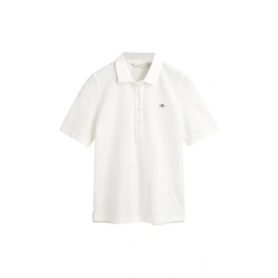Image of GANT SLIM Shield Polo shirt, Women&#039;s, Size: 3XL, Eggshell