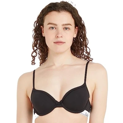 Image of Calvin Klein Underwear Modern Tshirt bra, Women&#039;s, Size: 32C, Black