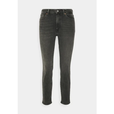 Image of ONLY Petite Onlemily Straight leg jeans, Women&#039;s, Size: 26x28, Dark grey denim